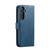 Samsung Galaxy S25 FE 5G DG.MING Crazy Horse Texture Detachable Magnetic Leather Case - Blue