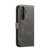 Samsung Galaxy S25 FE 5G DG.MING Crazy Horse Texture Detachable Magnetic Leather Case - Grey