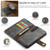 Samsung Galaxy S25 FE 5G DG.MING Crazy Horse Texture Detachable Magnetic Leather Case - Grey