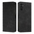 Samsung Galaxy S25 FE 5G Diamond Splicing Skin Feel Magnetic Leather Phone Case - Black