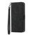 Samsung Galaxy S25 FE 5G Dierfeng Dream Line TPU Hybrid PU Leather Phone Case - Black