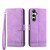 Samsung Galaxy S25 FE 5G Dierfeng Dream Line TPU Hybrid PU Leather Phone Case - Purple