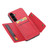 Samsung Galaxy S25 FE 5G Double Buckle Card Slots Magnetic Phone Case - Red