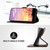 Samsung Galaxy S25 FE 5G Elephant Head Embossed Phone Leather Case with Lanyard - Coffee