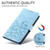 Samsung Galaxy S25 FE 5G Embossed Heart Dog RFID Blocking Wallet Leather Phone Case - Sky Blue