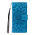 Samsung Galaxy S25 FE 5G Embossed Sunflower Pattern Flip Leather Phone Case - Blue
