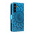 Samsung Galaxy S25 FE 5G Embossed Sunflower Pattern Flip Leather Phone Case - Blue