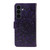 Samsung Galaxy S25 FE 5G Embossed Sunflower Pattern Flip Leather Phone Case - Purple