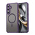 Samsung Galaxy S25 FE 5G Fan Dun Series TPU Hybrid PC Frosted Magsafe Phone Case - Purple