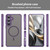 Samsung Galaxy S25 FE 5G Fan Dun Series TPU Hybrid PC Frosted Magsafe Phone Case - Purple