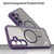 Samsung Galaxy S25 FE 5G Fan Dun Series TPU Hybrid PC Frosted Magsafe Phone Case - Purple