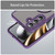 Samsung Galaxy S25 FE 5G Fan Dun Series TPU Hybrid PC Frosted Magsafe Phone Case - Purple