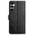 Samsung Galaxy S25 FE 5G Flower Embossed Leather Phone Case - Black
