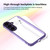 Samsung Galaxy S25 FE 5G Four Corners Shield Shockproof TPU Hybrid PC Phone Case - Purple