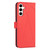 Samsung Galaxy S25 FE 5G Geometric Pattern RFID Leather Phone Case - Red