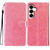 Samsung Galaxy S25 FE 5G Glitter Powder Flip Leather Phone Case - Pink