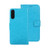 Samsung Galaxy S25 FE 5G idewei Crazy Horse Texture Leather Phone Case - Sky Blue