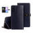 Samsung Galaxy S25 FE 5G idewei Crocodile Texture Leather Phone Case - Dark Blue