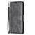 Samsung Galaxy S25 FE 5G Lambskin Texture Pure Color Flip Leather Phone Case - Black