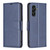 Samsung Galaxy S25 FE 5G Lambskin Texture Pure Color Flip Leather Phone Case - Blue