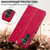 Samsung Galaxy S25 FE 5G LC.IMEEKE Calf Texture Leather Phone Case - Red