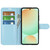 Samsung Galaxy S25 FE 5G Litchi Texture Horizontal Flip Leather Phone Case with Holder - Blue