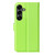 Samsung Galaxy S25 FE 5G Litchi Texture Horizontal Flip Leather Phone Case with Holder - Green