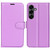 Samsung Galaxy S25 FE 5G Litchi Texture Horizontal Flip Leather Phone Case with Holder - Purple