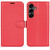 Samsung Galaxy S25 FE 5G Litchi Texture Horizontal Flip Leather Phone Case with Holder - Red