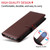 Samsung Galaxy S25 FE 5G Litchi Texture RFID Blocking 3-Card Wallet Leather Phone Case - Brown