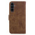 Samsung Galaxy S25 FE 5G Little Tiger Embossed Leather Phone Case - Brown