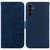 Samsung Galaxy S25 FE 5G Little Tiger Embossed Leather Phone Case - Dark Blue