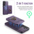 Samsung Galaxy S25 FE 5G MAGKING K1 MagSafe Detachable Wallet RFID Back Cover Phone Case - Purple