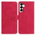 Samsung Galaxy S25 FE 5G Moonlit Butterfly Dance Pattern Embossed Leather Phone Case - Rose Red