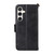 Samsung Galaxy S25 FE 5G Multi-card Slots Crossbody Cowhide Leather Phone Case - Black