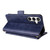Samsung Galaxy S25 FE 5G Multi-card Slots Crossbody Cowhide Leather Phone Case - Blue