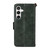 Samsung Galaxy S25 FE 5G Multi-card Slots Crossbody Cowhide Leather Phone Case - Green