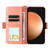 Samsung Galaxy S25 FE 5G Multi-card Slots Crossbody Cowhide Leather Phone Case - Pink
