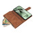 Samsung Galaxy S25 FE 5G Multifunctional Frosted Zipper Wallet Leather Phone Case - Brown