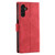 Samsung Galaxy S25 FE 5G Nail Skin Feel Stitching Calf Texture Leather Phone Case - Red