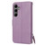 Samsung Galaxy S25 FE 5G Oil Skin Zipper Wallet Leather Phone Case - Purple