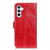 Samsung Galaxy S25 FE 5G Retro Crazy Horse Texture Leather Phone Case - Red