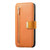 Samsung Galaxy S25 FE 5G Ring Zipper Wallet RFID Blocking MagSafe Leather Phone Case - Orange