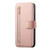 Samsung Galaxy S25 FE 5G Ring Zipper Wallet RFID Blocking MagSafe Leather Phone Case - Pink