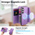Samsung Galaxy S25 FE 5G Ring Zipper Wallet RFID Blocking MagSafe Leather Phone Case - Purple