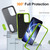 Samsung Galaxy S25 FE 5G Rugged PC Hybrid Silicone Phone Case with Holder - Grey+Fresh Green