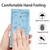 Samsung Galaxy S25 FE 5G Secret Garden Butterfly Pattern Leather Phone Case - Blue