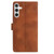 Samsung Galaxy S25 FE 5G Secret Garden Butterfly Pattern Leather Phone Case - Brown