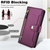 Samsung Galaxy S25 FE 5G Seven Card Slots Zipper Wallet Leather Phone Case with Lanyard - Dark Purple