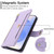 Samsung Galaxy S25 FE 5G Seven Card Slots Zipper Wallet Leather Phone Case with Lanyard - Light Purple